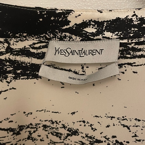 Yves SaintLaurent silk surplice dress - Picture 2 of 6